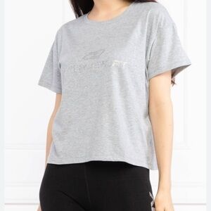 NWT DKNY Sport Boxy Blingy Short Sleeve T Shirt L